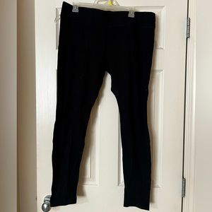 Hue Black Wide Waistband Leggings - XL